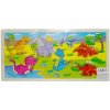 Drevené puzzle Dinosaury