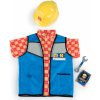 Smoby pracovné oblečenie Staviteľ Bob s prilbou vestou a mobilom