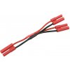 GForce Kabel Y paralelní 2.0mm zlacený 14AWG 12cm (GF-1320-111)