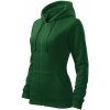Malfini TRENDY ZIPPER 411 Mikina dámska XL, Fľaškovo zelená