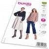 Strih Burda 5785 - Blúzka so skládkami