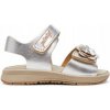 Primigi detské sandále z prírodnej kože strieborné, veľkosť 27