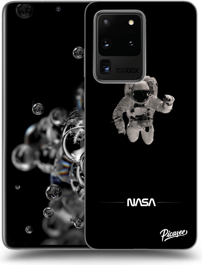 Púzdro Picasee silikónové Samsung Galaxy S20 Ultra 5G G988F - Astronaut Minimal čierne