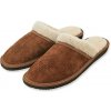 Ovčie dámske kožené papuče s ovčou vlnou - EU 38