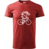 Gravel Bike - kostra - Klasické pánske tričko vyššej gramáže - S ( Bordová )