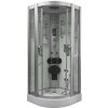 Aplomo Wolf šedý 90x90x220 parný masážny sprchový box, MO-09909AS