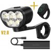 LED bicyklové svietidlo Magicshine Monteer 6500S V2.0, 6500lm diaľkovým ovládaním + externý USB nabíjací Li-ion batériový pack 10000mAh 7,2V