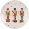 Clayre & Eef Porcelánový dezertný tanierik s Luskáčikmi Happy Little Christmas 20 cm