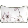 Takoy PREMIUM obojstranný vankúš BIANCA z mäkkého zamatu s rastlinným motívom a lemom po okrajoch-HF-462622