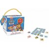 Pexeso na cesty s omaľovánkami Tlapková patrola / Paw Patrol v krabičke 12x12cm
