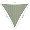 Shadow Comfort Slnečný Trojuholník shadow 6,0 x 6,0 x 6,0 m Farba: Moonstone zelená