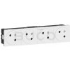 Legrand Mosaic Link Zásuvka 4x2P+T, 8 modulov, biela