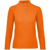 B&C Dámska polokošeľa s dlhým rukávom PWI13 Orange XS