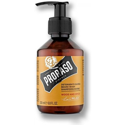 Čistiaci šampón na bradu Proraso Wood and Spice Beard Shampoo 200ml