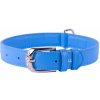 COLLAR Kožený obojok Glamour, 46-60cm/35mm, modrá