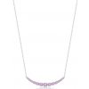 BROSWAY strieborný náhrdelník Fancy Vibrant Pink BWFVP116