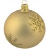 Tarrington House Set zlatých vianočných ozdôb 8 cm