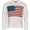 Polo Ralph Lauren Svetre PULL US FLAG Biela