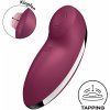 Prikladací vibrátor Satisfyer Tap & Climax 2 Red, silikónový vibrátor s pulzátorom