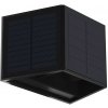 Milagro | LED Solárne nástenné svietidlo WINGS LED/2W/1300 mAh 3,7V 6000K IP54 čierna | MI2143