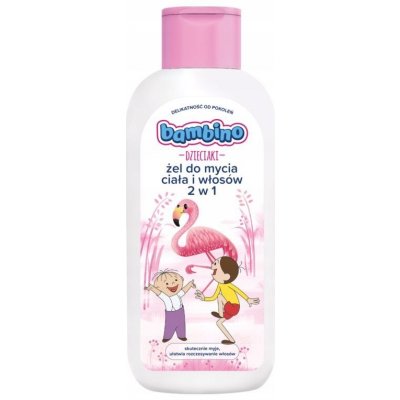 Bambino Kids Bolek and Lolek sprchový gél a šampón 2 v 1 Flamingo 400 ml