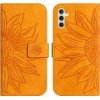 VSETKONAMOBIL 53005 ART SUNFLOWER Peňaženkové puzdro s remienkom Samsung Galaxy A04s žlté