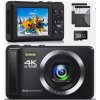 Digitálny fotoaparát 4K 64MP s pamäťovou kartou 32 GB s 16-násobným zoomom