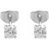 JSB Bijoux Strieborné náušnice Zirkóny menšie 92400419cr (Ag 925/1000; 0,38 g)