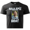 Farebné tričko s fotkou rámik NAJLEPŠÍ BRAT Unisex strih FOTOpošta Veľkosť: XL, TYP PÍSMA: Písmo hrubé