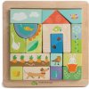 Drevené puzzle na záhrade Garden Patch Puzzle Tender Leaf Toys v ráme s maľovanými obrázkami od 18 mes