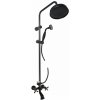 Arttec Kúpeľňová batéria MORAVA RETRO s hlavovou a ručnou sprchou, farba: matná čierna/stará mosadz, rozmer: 150 mm MK159.5/3CMATSM
