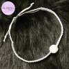 Dámský náramek ELISEN SHAMBALLA ŠEDÝ/STŘÍBRNÝ Velikost: M: 18 - 19 cm