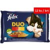 Felix Fantastic Duo Multipack kura a obličky hovädzie a hydinové morky a pečeň jahňacie a teľacie 4 x 85 g