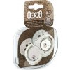 LOVI 22/863 Dynamický silikónový cumlík 0-3m 2ks Buddy Bear