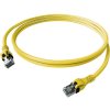 Easylan CPP1OYAYAY0075 RJ45 sieťové káble, prepojovacie káble CAT 6A S/FTP 7.5 m žltá dvojžilový tienený, bez halogénov, samozhášavý 1 ks; CPP1OYAYAY0075