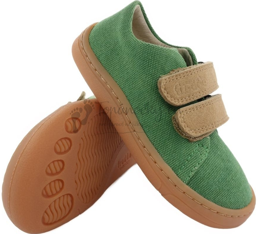 Froddo detské barefoot plátenky G3130229-1 green