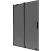 MEXEN/S - Velar dvojkrídlová posuvná vaňová zástena 120 x 150, grafit, čierna 896-120-000-41-70