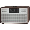 REVO SuperCD (walnut-silver) - luxusní stereo hybridní rádio (internet/DAB/FM) s CD a BT (4rscdws)