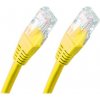 XtendLan PK_5UTP010yellow patch, Cat5E, UTP, 1m, žlutý