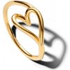 PANDORA ESSENCE pozlátený prsteň s organicky tvarovaným srdcom 164361C00