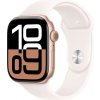 Apple Watch Series 10 46 mm Ružovo zlatý hliník so svetlo rumenným športovým remienkom – M/L MWWU3QC/A