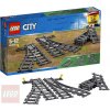 LEG LEGO CITY Výhybky a zahnuté koľaje doplnok k vláčikodráhe 60238 STAVEBNICE