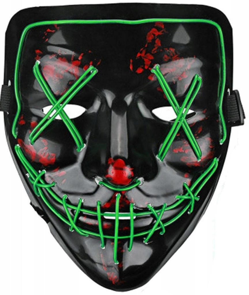 GGV Desivá svietiaca maska ​​zelená