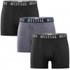 Pánske bavlnené boxerky 3ks Mustang 4276-1003 A'3 XXL antracitová