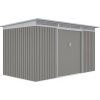 G21 Záhradný domček GRAH 700 - 340 x 206 cm, metalický šedý