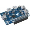 Waveshare USB 3.2 Gen1 HUB HAT pre Raspberry Pi, 4x USB 3.2 Gen1 porty, bez ovládačov