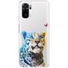 Odolné silikónové puzdro iSaprio - Leopard With Butterfly - Xiaomi Redmi Note 10 / Note 10S