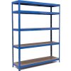 Policový regál Trestles RH 2000x1200x600, nosnosť 1750 kg, 5 políc Farba: modrá