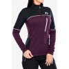 Dámska mikina na zips Hannah Meda - prune purple mel