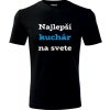 Čierne tričko najlepší kuchár na svete - darček pre kuchárov L